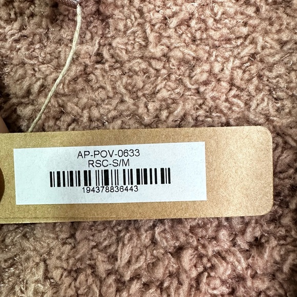 NWT Skims Cozy Knit Cropped Pullover in Tiger’s Eye Women’s Sz S/M - Picture 8 of 10